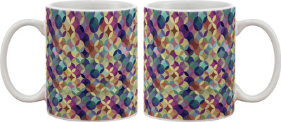 Artifa Colourful Pattern Porcelain, Ceramic Mug 350 ml Artifa Colourful Pattern Porcelain, Ceramic Mug 350 ml
