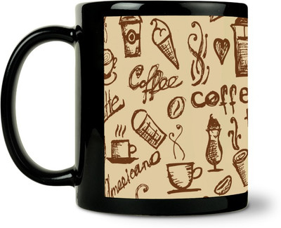 45% OFF on ShopMantra Caf? Coffe Sketchy Pattern Ceramic Mug 300 ml 45% OFF on ShopMantra Caf? Coffe Sketchy Pattern Ceramic Mug 300 ml
