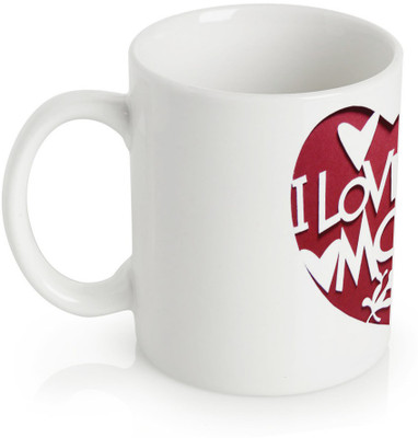 60% OFF on StyBuzz I Love You Mom 3d art Mothers Day Porcelain Mug 300 ml
