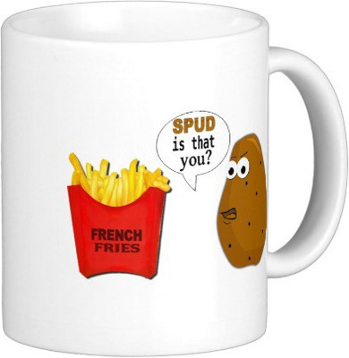 25% OFF on Exoctic Silver What The F A001 Ceramic Mug 350 ml