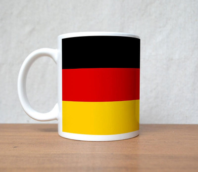 60% OFF on StyBuzz Germany Football Flag Team Porcelain Mug 300 ml