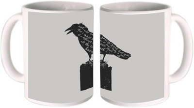 25% OFF on Shopkeeda Black Raven Ceramic Mug 350 ml