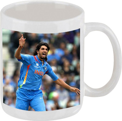 28% OFF on Ellicon C184 Ishant Sharma Coffee Ceramic Mug 325 ml