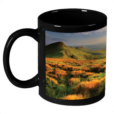 AMY Beautiful Mountain Grass Scenery Ceramic Mug 325 ml AMY Beautiful Mountain Grass Scenery Ceramic Mug 325 ml