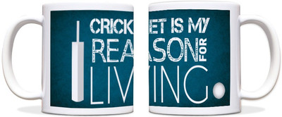 64% OFF on ShopMantra Cricket Is Reason For Living Ceramic Mug 300 ml 64% OFF on ShopMantra Cricket Is Reason For Living Ceramic Mug 300 ml