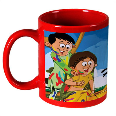 56% OFF on AMY Cartoon Art Happy Holi Red Ceramic Mug 325 ml 56% OFF on AMY Cartoon Art Happy Holi Red Ceramic Mug 325 ml