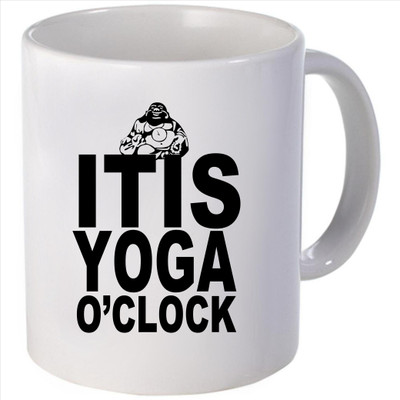 Snoogg it is yoga o'clock Ceramic Mug