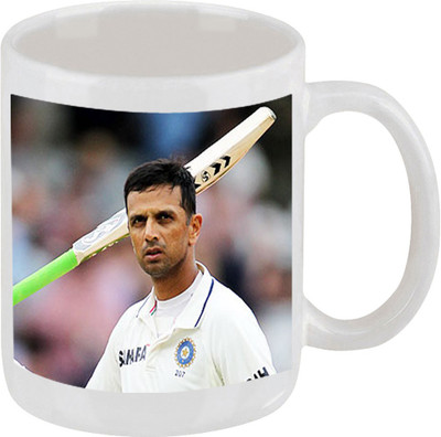 28% OFF on Ellicon C163 Rahul Dravid Coffee Ceramic Mug 325 ml