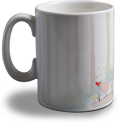 Artifa Boy And Girl Riding Bicycle Porcelain, Ceramic Mug 350 ml Artifa Boy And Girl Riding Bicycle Porcelain, Ceramic Mug 350 ml