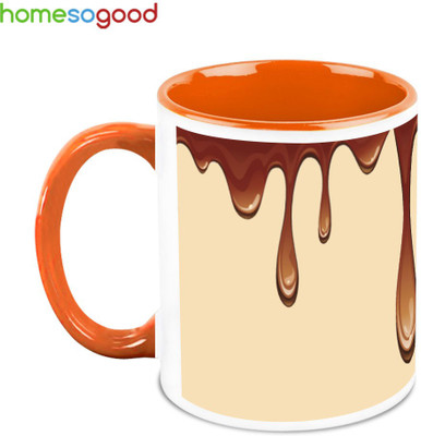 33% OFF on HomeSoGood Falling From The Side Ceramic Mug 325 ml