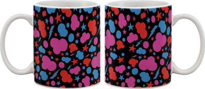 Artifa Clouds And Stars Pattern Porcelain, Ceramic Mug 350 ml Artifa Clouds And Stars Pattern Porcelain, Ceramic Mug 350 ml