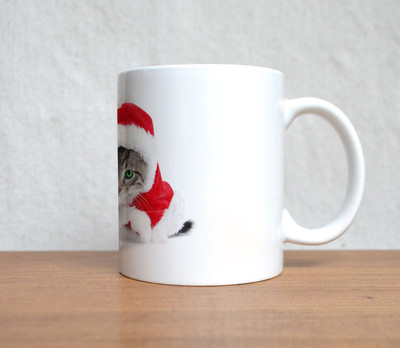 33% OFF on StyBuzz Santa Cat White Christmas Ceramic Mug 300 ml 33% OFF on StyBuzz Santa Cat White Christmas Ceramic Mug 300 ml