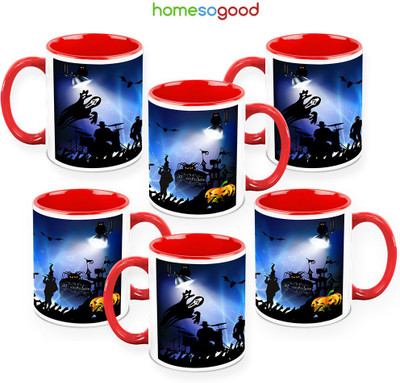 41% OFF on HomeSoGood The Halloween Music Pack Of 6 Ceramic Mug 325 ml, Pack of 6 41% OFF on HomeSoGood The Halloween Music Pack Of 6 Ceramic Mug 325 ml, Pack of 6