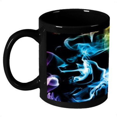 70% OFF on AMY Colorful Somke Abstract Art Coffee Ceramic Mug 325 ml