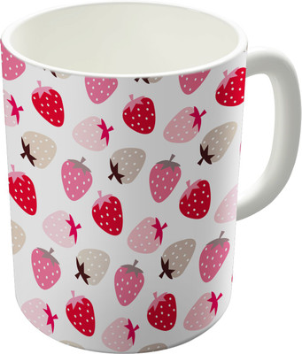 80% OFF on The Fappy Store Strawberry Farm Ceramic Mug 300 ml