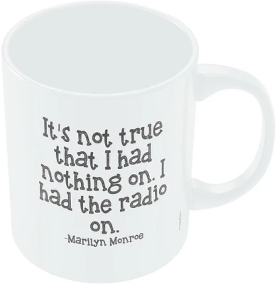 7% OFF on PosterGuy Marilyn Monroe with Inspirational Quote Ceramic Mug 300 ml