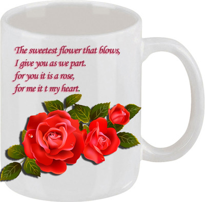 16% OFF on Ellicon The Sweetest Flower Coffee Mug Ceramic Mug