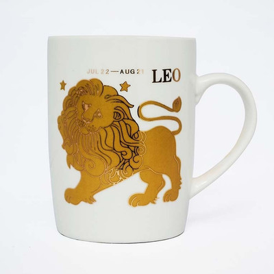 60% OFF on Painting Mantra Leo Sun Sign Ceremic Coffee Ceramic Mug