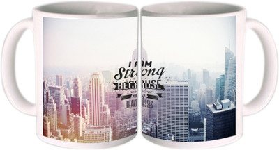25% OFF on Shopkeeda I Am Strong Ceramic Mug 350 ml