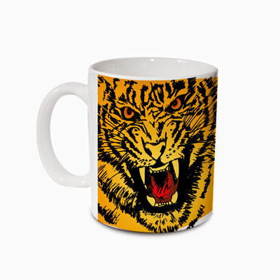 18% OFF on Hot Muggs Wild Focus - Tiger Ceramic Mug
