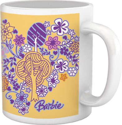 75% OFF on Tiedribbons Love Whisper_Geometric Multicolor_Life line Hearts Pattern Ceramic Mug 325 ml