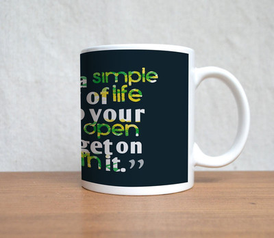 60% OFF on StyBuzz Take A Simple View Of Porcelain Mug 300 ml