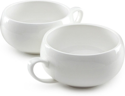 Pebbleyard Soup Porcelain Mug Pack of 2