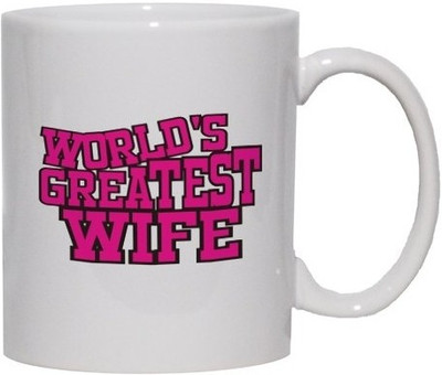 40% OFF on Teeskart World's Greatest Wife Porcelain Mug 300 ml