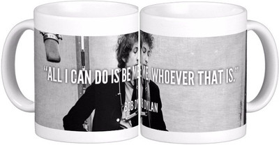 32% OFF on Exoctic Silver Bob Dylan Quotes Series V02 Ceramic Mug 300 ml
