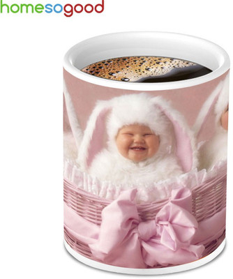41% OFF on Homesogood Three Cute Babies Coffee Ceramic Mug 280 ml