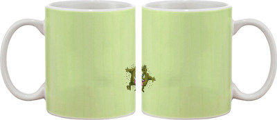 15% OFF on Artifa Dancing Monster Porcelain, Ceramic Mug 350 ml