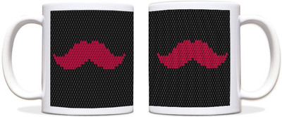 60% OFF on ShopMantra Cool Moustache Black Ceramic Mug 300 ml 60% OFF on ShopMantra Cool Moustache Black Ceramic Mug 300 ml