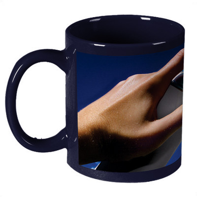 56% OFF on Amy Forced Perspective Photography Dark Blue Ceramic Mug 330 ml