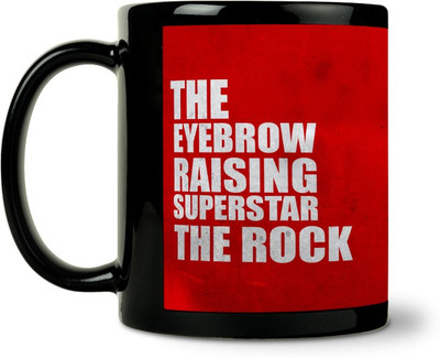 36% OFF on ShopMantra The Rock Fan Artwork Ceramic Mug 300 ml