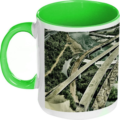 41% OFF on AMY Unique Design Inside Green Coffee Ceramic Mug