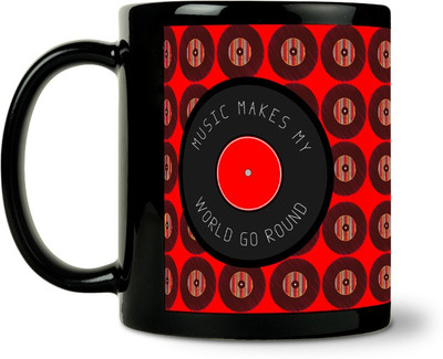 36% OFF on ShopMantra Music Makes World Go Round Ceramic Mug 300 ml