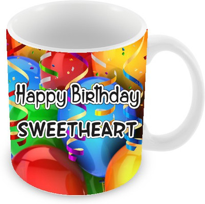 26% OFF on Everyday Gifts Happy Birthday Sweetheart Ceramic Mug 325 ml