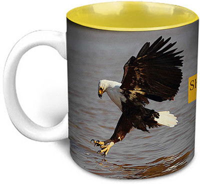 5% OFF on Hot Muggs Wild Focus - Sharpness Overcomes Terrain Ceramic Mug 350 ml