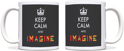 54% OFF on ShopMantra Keep Calm & Imagine Black Ceramic Mug 300 ml 54% OFF on ShopMantra Keep Calm & Imagine Black Ceramic Mug 300 ml