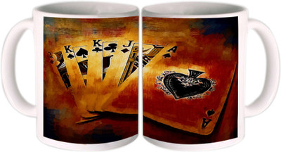 25% OFF on Shopkeeda Poker Cards Ceramic Mug 350 ml 25% OFF on Shopkeeda Poker Cards Ceramic Mug 350 ml