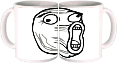 25% OFF on Shopkeeda Lol Troll Face Ceramic Mug 350 ml