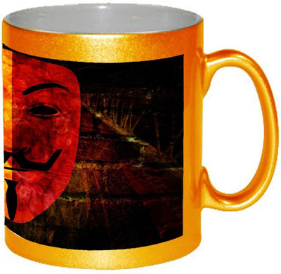 57% OFF on AMY Super Cool Galatasary Anonmous Mask coffee Ceramic Mug