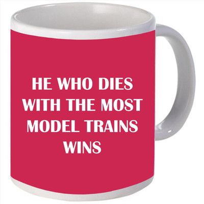 Snoogg He who dies Porcelain Bone China Coffee Ceramic Mug