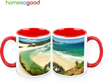37% OFF on HomeSoGood Beautiful Beach QTY 2 Ceramic Mug 325 ml, Pack of 2 37% OFF on HomeSoGood Beautiful Beach QTY 2 Ceramic Mug 325 ml, Pack of 2