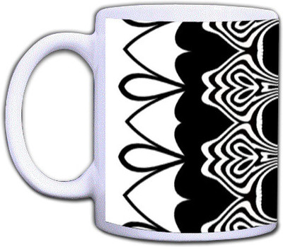 25% OFF on Shopmillions Abstract Black & White Ceramic Mug