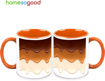 37% OFF on HomeSoGood Delicious Flowing Cream 2 Mugs Ceramic Mug 325 ml, Pack of 2 37% OFF on HomeSoGood Delicious Flowing Cream 2 Mugs Ceramic Mug 325 ml, Pack of 2