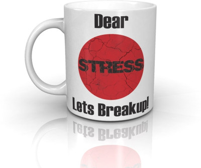 25% OFF on Seven Rays Dear Stress Lets Breakup Ceramic Mug 350 ml 25% OFF on Seven Rays Dear Stress Lets Breakup Ceramic Mug 350 ml