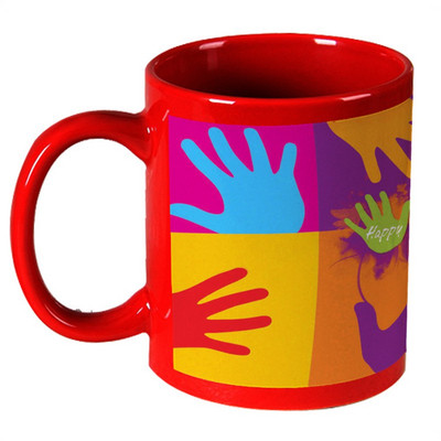 68% OFF on AMY Beautiful Color Hand Happy Holi Red Ceramic Mug 325 ml 68% OFF on AMY Beautiful Color Hand Happy Holi Red Ceramic Mug 325 ml