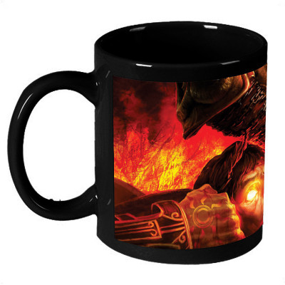 72% OFF on AMY 3d Blasting God Of War Fight Ceramic Mug