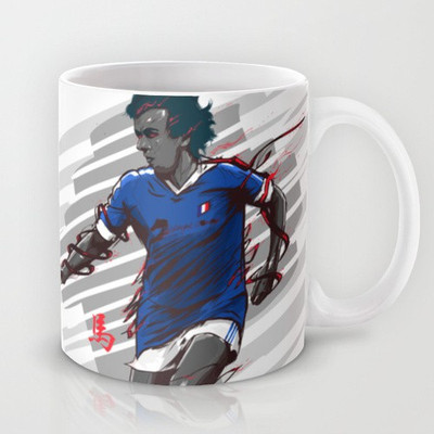 41% OFF on Astrode Football Legends Michel Platini France Ceramic Mug 325 ml